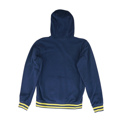 Navy Michigan Wolverines Solid Hoodie Pullover