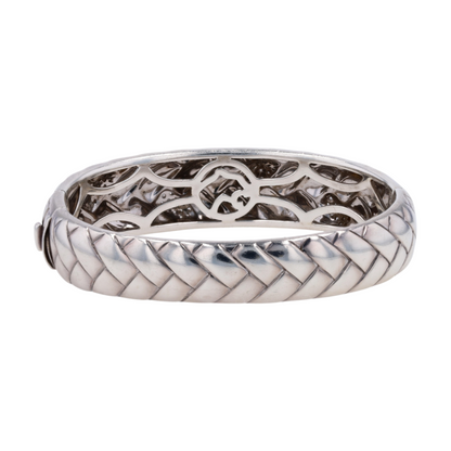 1/3 ctw Sterling Silver Diamond Bangle Bracelet