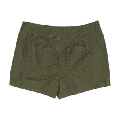 Green Solid Shorts