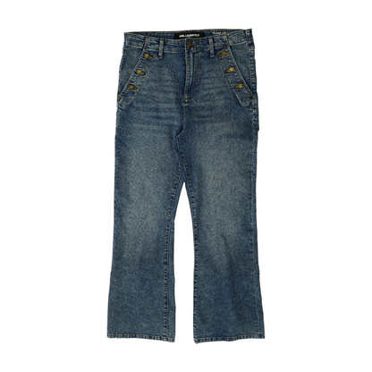 Blue Wide Leg Jeans