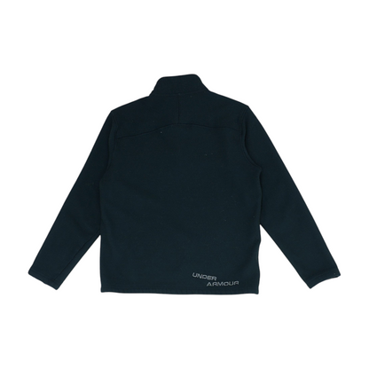 Black Solid 1/4 Zip Pullover