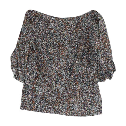 Multi Graphic 3/4 Sleeve Blouse