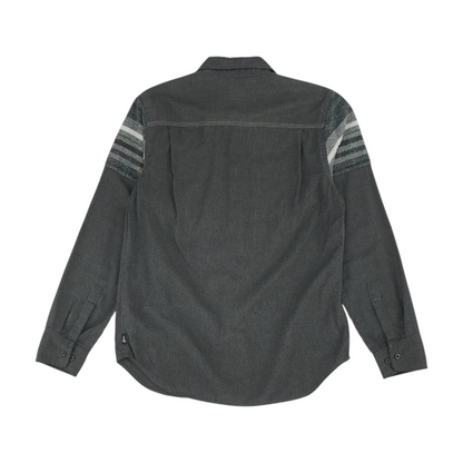 Charcoal Solid Flannel Button Down