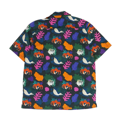 Multi Graphic Short Sleeve Button Down