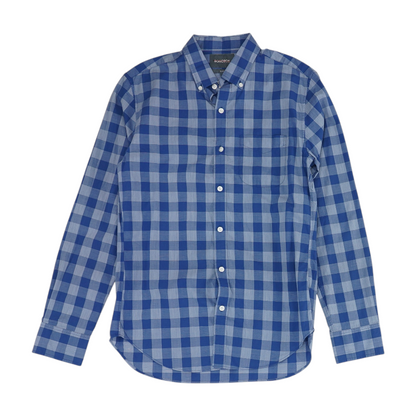 Blue Check Long Sleeve Button Down