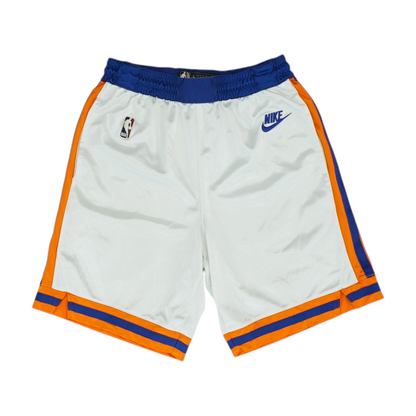 White Color Block Active Shorts
