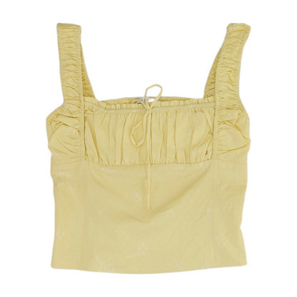 Yellow Cropped Blouse