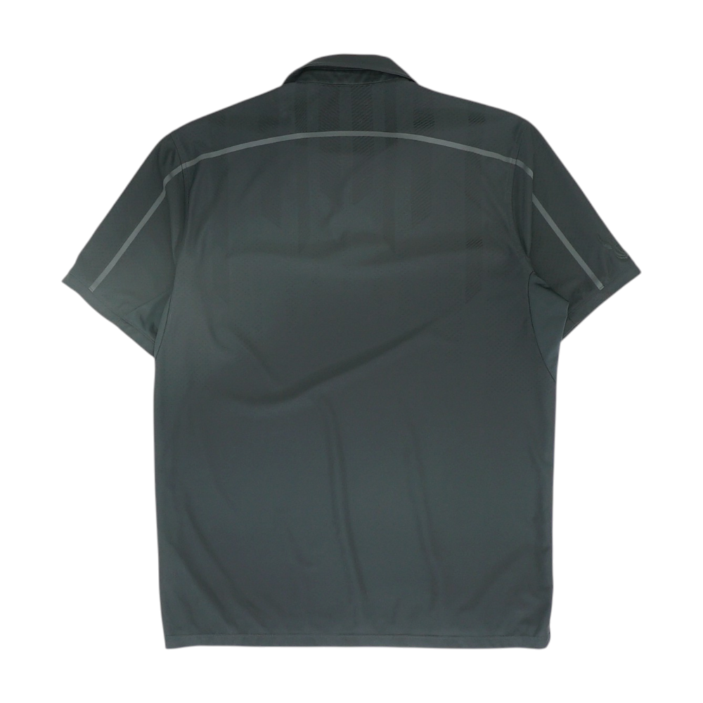 Black Solid Short Sleeve Polo