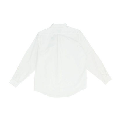 White Husky Long Sleeve Button Down