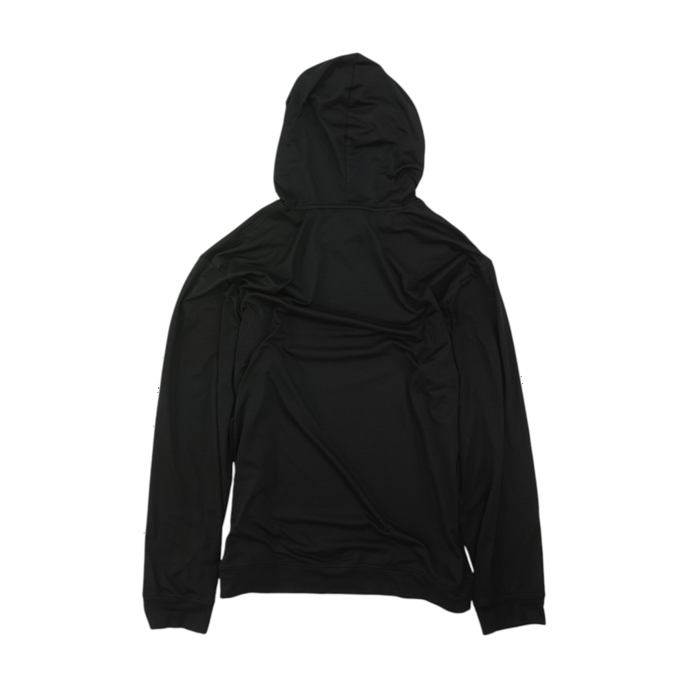 Black Solid Hoodie Pullover