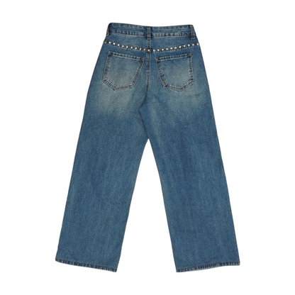 Blue Wide Leg Jeans