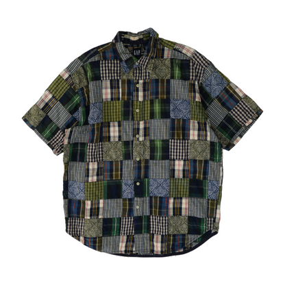 Multi Plaid Short Sleeve Button Down