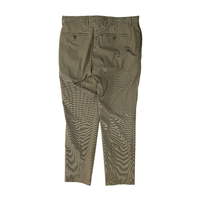 Tan Plaid Slim Pants