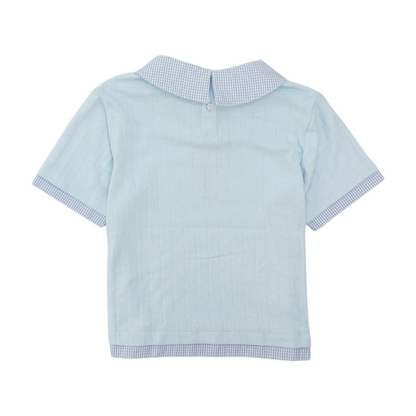 Blue Short Sleeve Polo