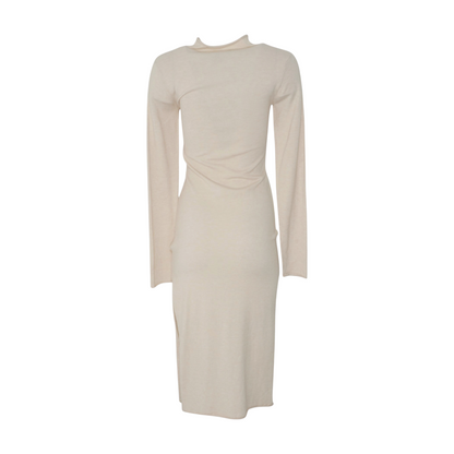 Beige Midi Dress