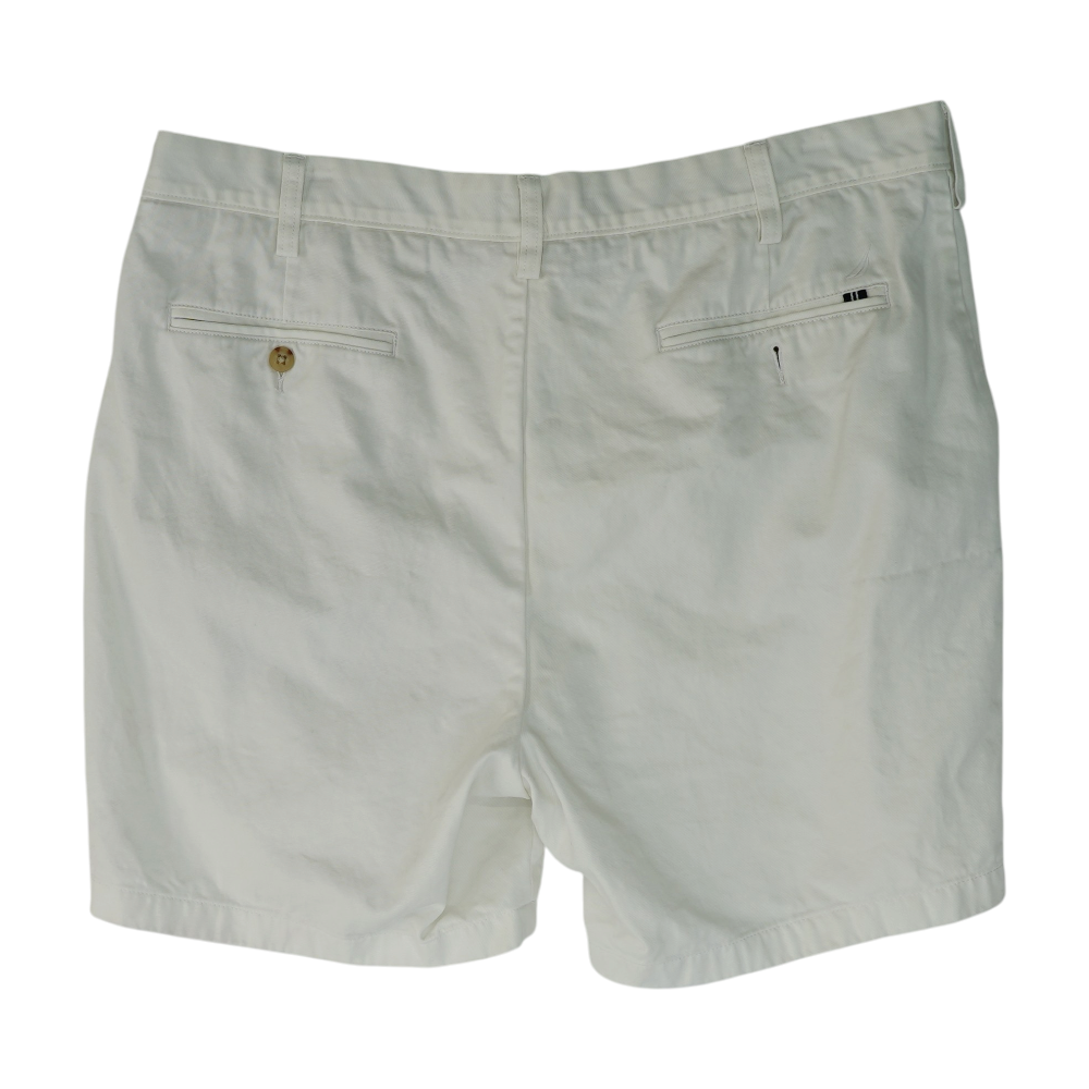 Nautica White Plus Size Solid Chino Shorts – Image 2