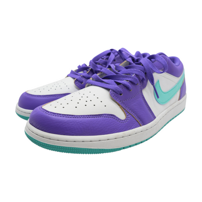Jordan 1 Low SE Psychic Purple Hyper Jade Low-Top Athletic Shoes