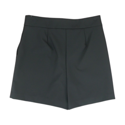 Black Solid Chino Shorts