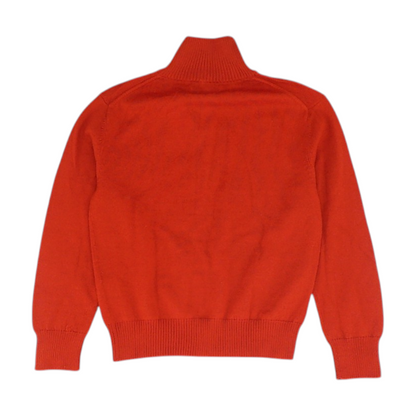 Red 1/4 Zip Sweater