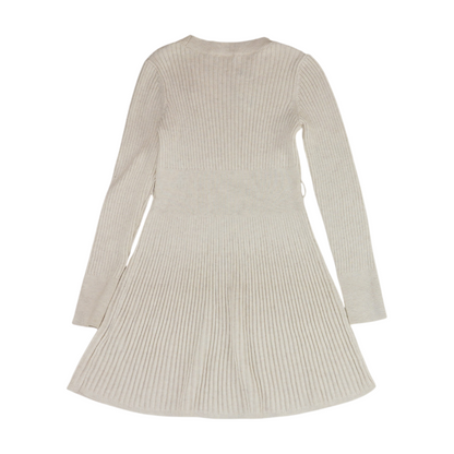 Beige Striped Dress