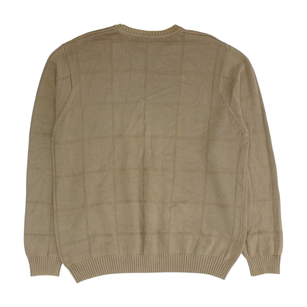 Brown Big & Tall Solid Pullover Sweater