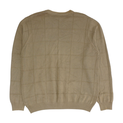 Brown Big & Tall Solid Pullover Sweater