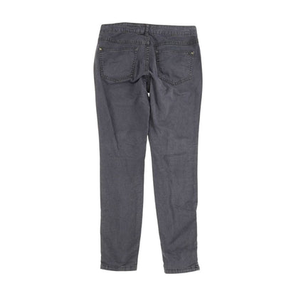 Black Solid Five Pocket Pants
