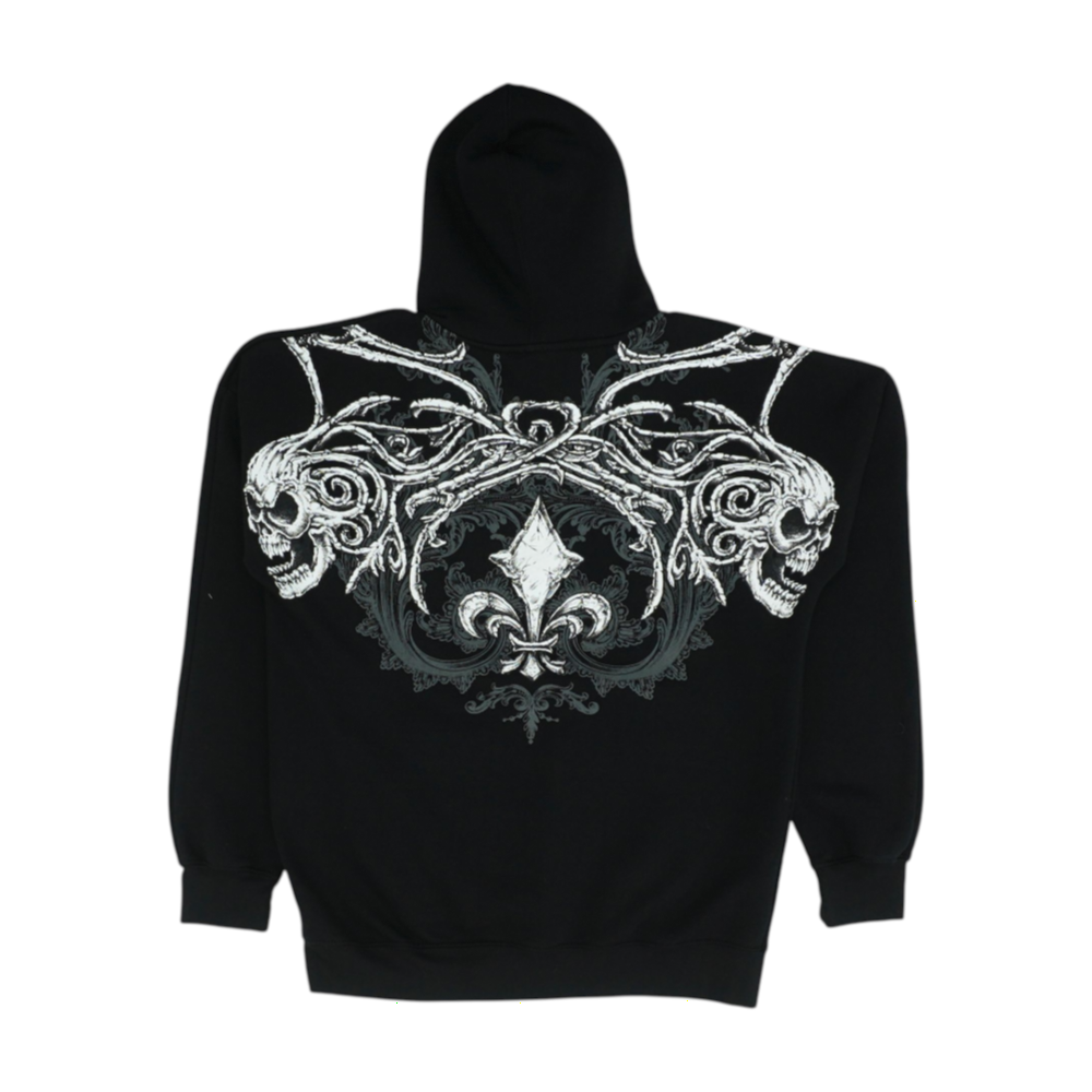 Black Solid Hoodie Pullover