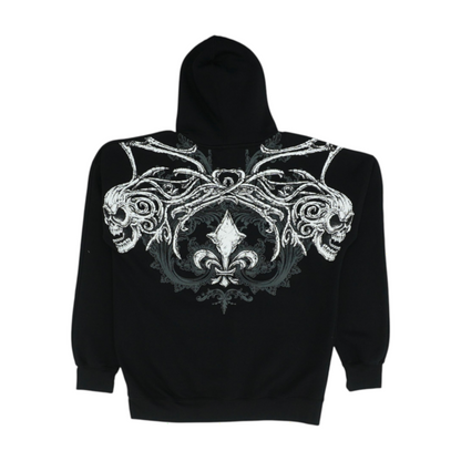Black Solid Hoodie Pullover
