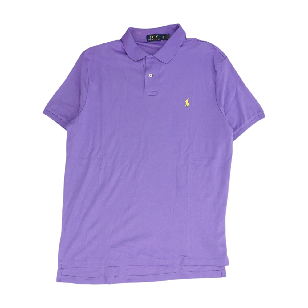 Polo Ralph Lauren Purple Solid Short Sleeve Polo – Image 1