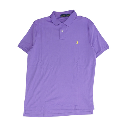 Polo Ralph Lauren Purple Solid Short Sleeve Polo – Image 1