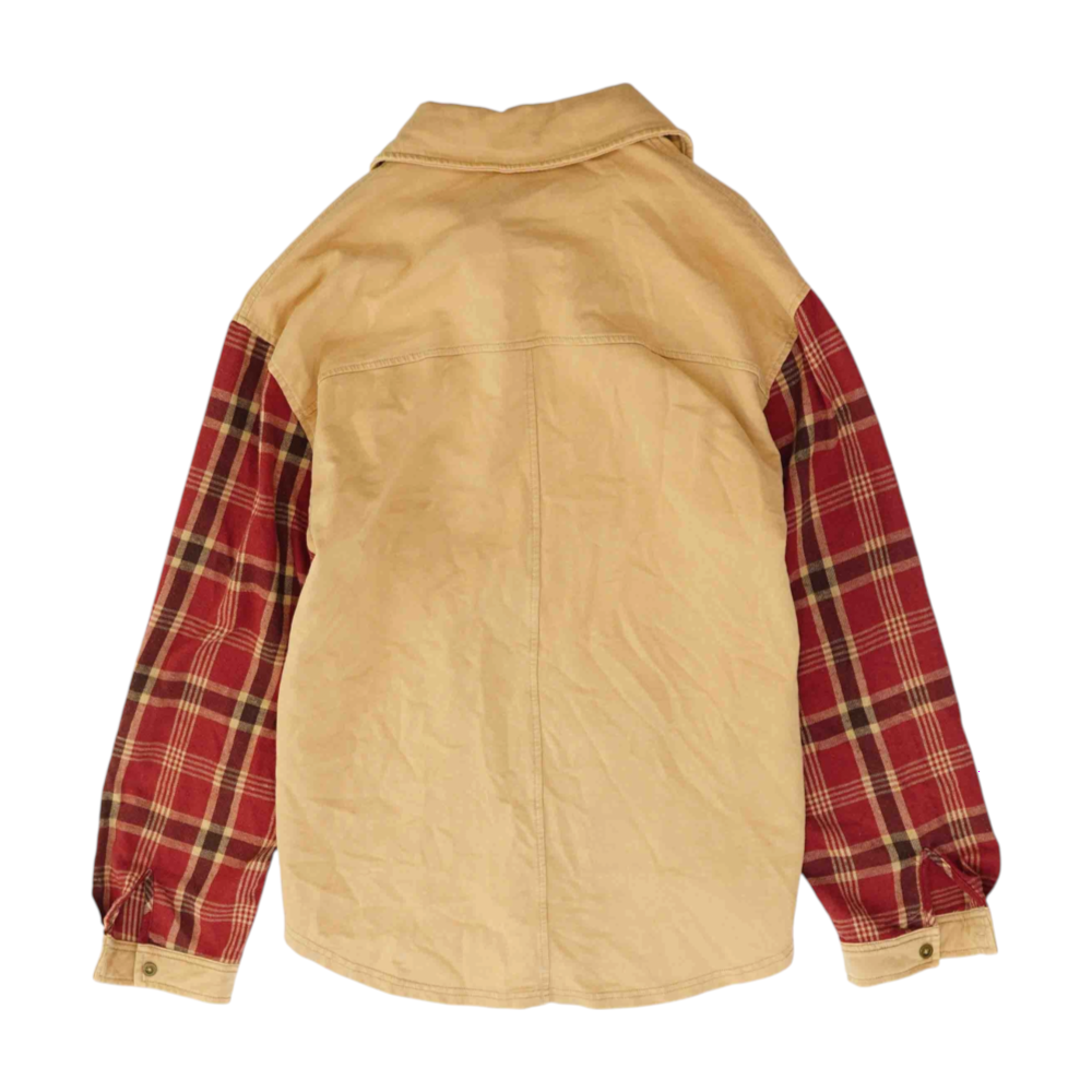 Red Plaid Flannel Button Down