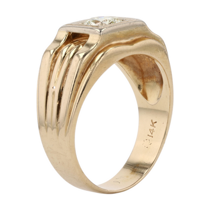 14K Two-Tone Gold Diamond Fashion Ring