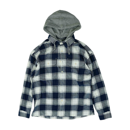 Blue Plaid Flannel Button Down