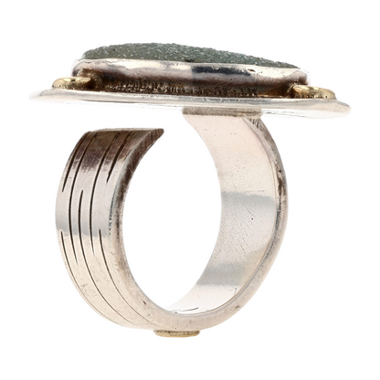 Sterling Silver Chrysocolla Statement Ring