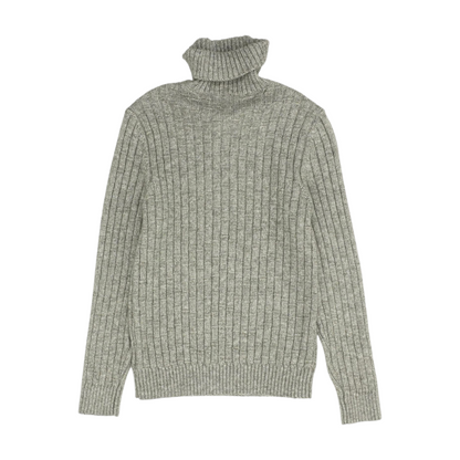 Gray Solid Pullover Sweater