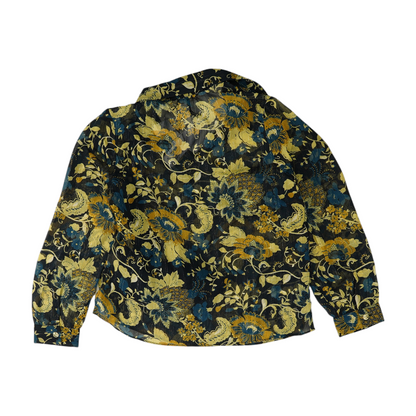 Black Petite Floral Blouse