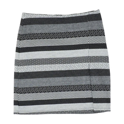 Black Striped Mini Skirt