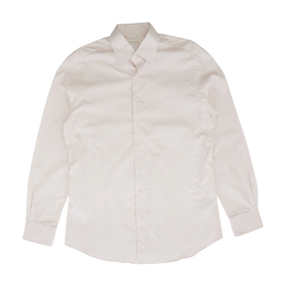 Pink Solid Long Sleeve Button Down