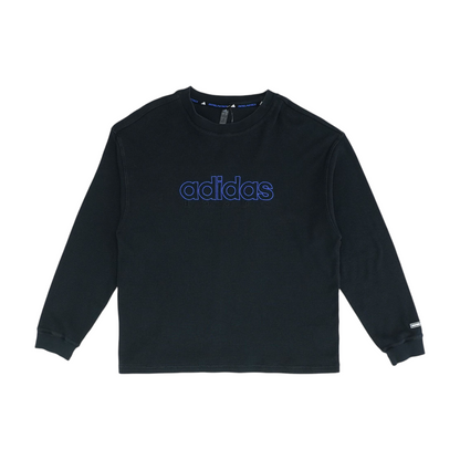 Black Solid Sweatshirt Pullover
