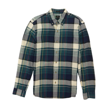 Multi Plaid Long Sleeve Button Down