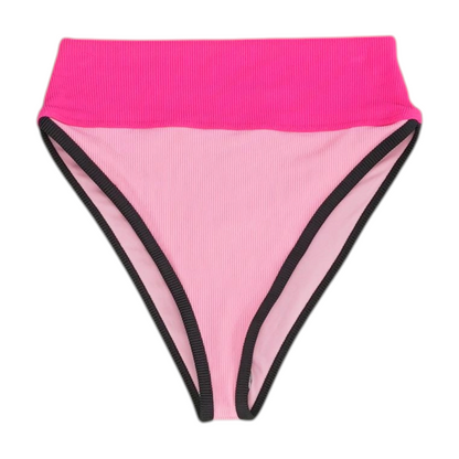 Pink Color Block Swim Bottom