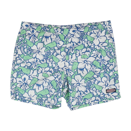 Green Graphic Swim Bottom