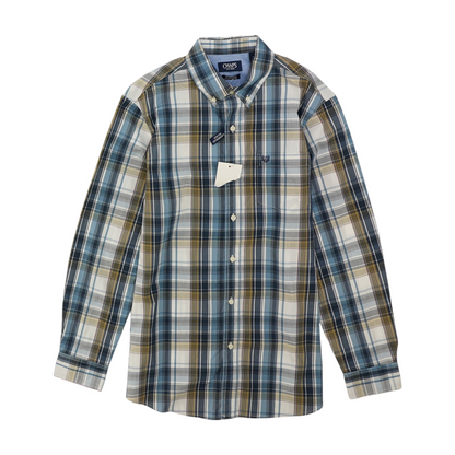 Multi Plaid Long Sleeve Button Down