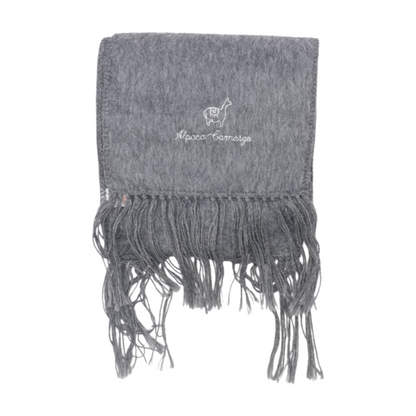 Gray Wool Scarf