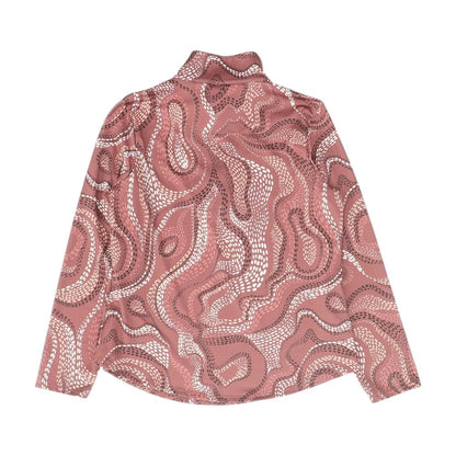Mauve Graphic 1/4 Zip Pullover