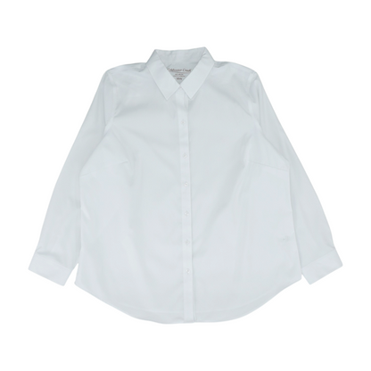 White Plus Button Down