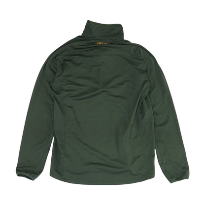 Green Solid 1/4 Zip Pullover