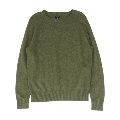Green Solid Pullover Sweater