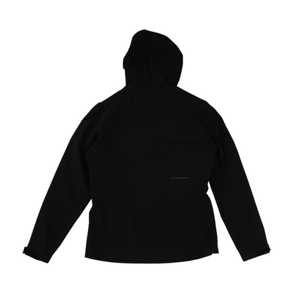 Black Solid Rain Jacket